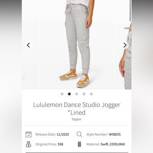 Lululemon Dance Studio Joggers - Vapor